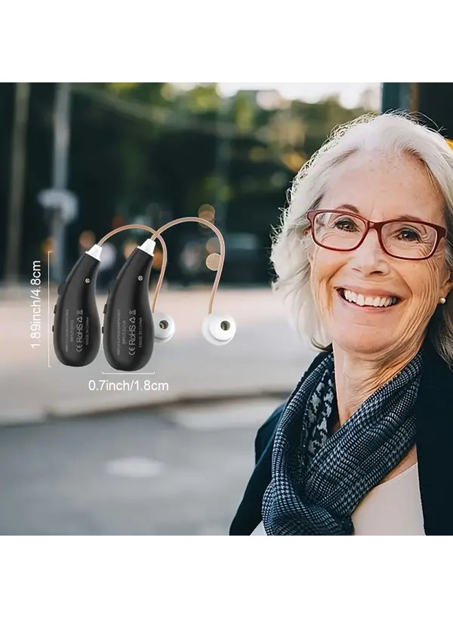 سماعات رياضية قابلة لإعادة الشحن مع صوت محسّن، اتصال واضح، شحن USB-C، خفيفة الوزن، ABS، باللون الأبيض - Image 2